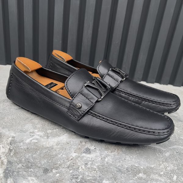 Monte Carlo Moccasins Black Leather