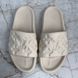 Waterfront Monogram Embossed Sandals Beige Rubber