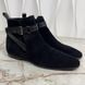 LV Monogram Ankle Boots Strap Black Suede
