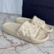 Waterfront Monogram Embossed Sandals Beige Rubber