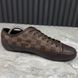 Brooklyn Damier коричневі шкіряні кросівки кеди 3090 фото 2