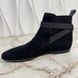 LV Monogram Ankle Boots Strap Black Suede