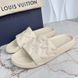 Waterfront Monogram Embossed Sandals Beige Rubber