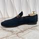 Jordaan Horsebit Web Loafers Blue Suede