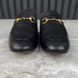 Princetown Horsebit Mule Black Leather