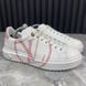 Time Out Sneakers Pink Logo White Leather