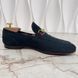 Jordaan Horsebit Web Loafers Blue Suede