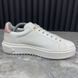 Time Out Sneakers Pink Logo White Leather