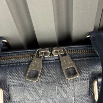 Porte Document Damier сумка синя шкіряна LV02 фото
