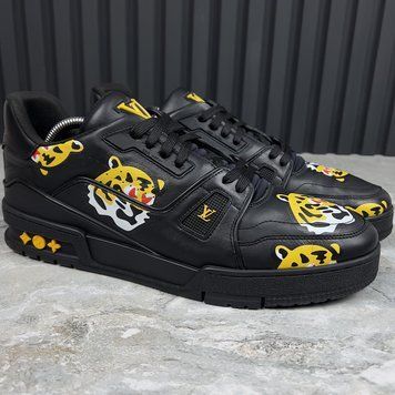 Louis Vuitton & Nigo collaboration Trainer Tiger Sneaker Monogram Black Leather