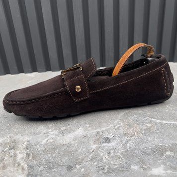 Monte Carlo Moccasins Fur Brown Suede