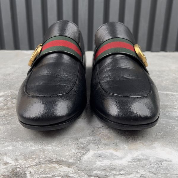 Donnie Web GG Loafers Black Leather