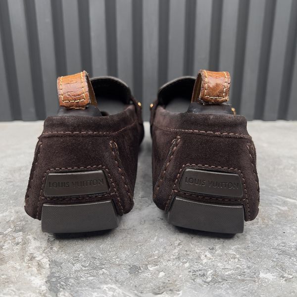 Monte Carlo Moccasins Fur Brown Suede