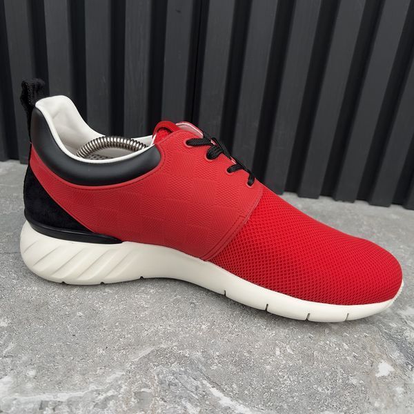 Fastlane Sneakers Red Damier Mesh