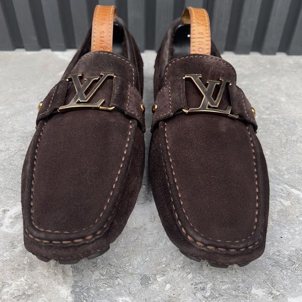 Monte Carlo Moccasins Fur Brown Suede