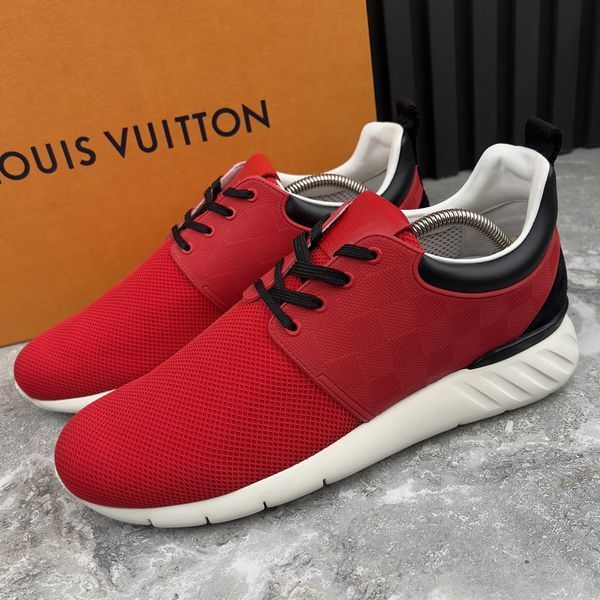 Fastlane Sneakers Red Damier Mesh
