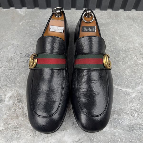 Donnie Web GG Loafers Black Leather