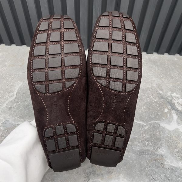 Monte Carlo Moccasins Fur Brown Suede