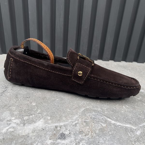 Monte Carlo Moccasins Fur Brown Suede