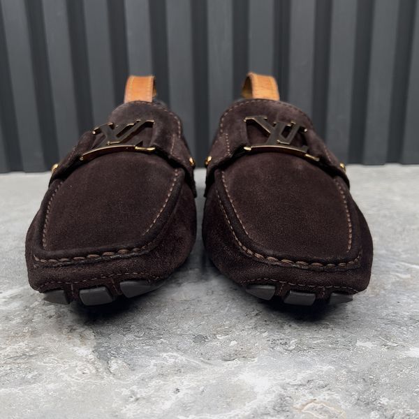 Monte Carlo Moccasins Fur Brown Suede