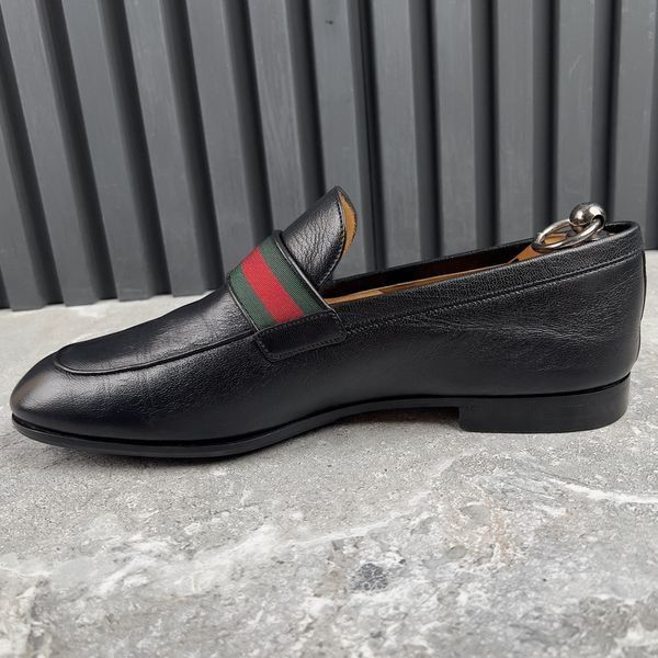 Donnie Web GG Loafers Black Leather