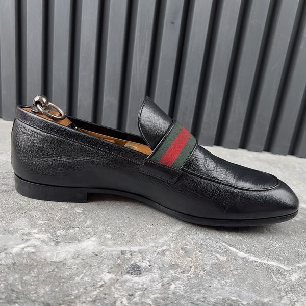 Donnie Web GG Loafers Black Leather