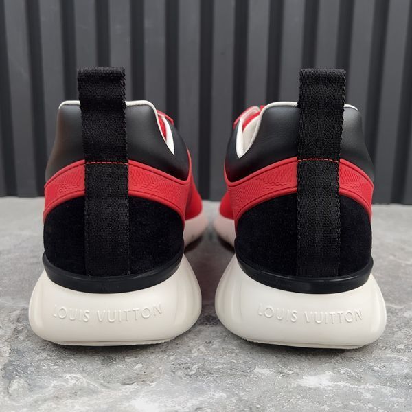 Fastlane Sneakers Red Damier Mesh