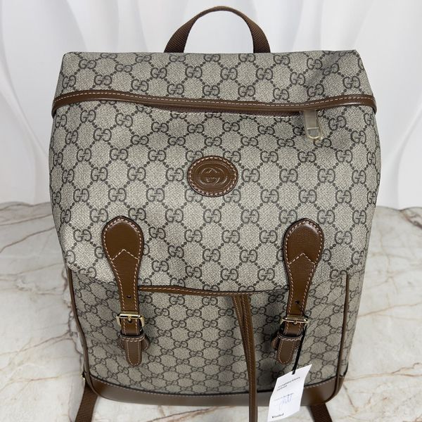 Backpack Ebony GG Supreme Canvas