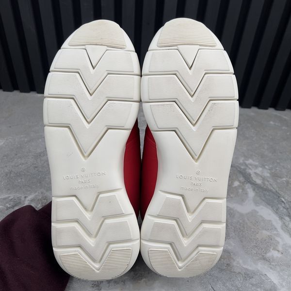 Fastlane Sneakers Red Damier Mesh