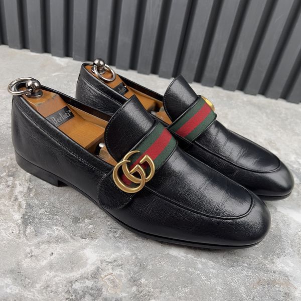 Donnie Web GG Loafers Black Leather