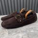 Monte Carlo Moccasins Fur Brown Suede