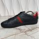 Gucci x Sega Ace Ayers Web Guccy кросівки чорні шкіряні принтовані 2158 фото 3