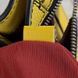 Ninon de Lancel Handbag Flap Bag Yellow Grained Leather Size M
