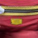 Ninon de Lancel Handbag Flap Bag Yellow Grained Leather Size M
