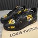 LV & Nigo collaboration Trainer Tiger кросівки чорні шкіряні 3168 фото 3