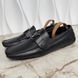 Monte Carlo Driving Moccasins Black Leather