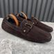 Monte Carlo Moccasins Fur Brown Suede