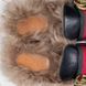 Donnie Web Double G Buckle Fur Mule Leather