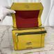 Ninon de Lancel Handbag Flap Bag Yellow Grained Leather Size M