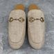 Princetown Mule Beige Raffia Snakeskin Leather
