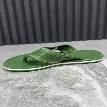 Louis Vuitton Waterfront Sandals Logo Flip-Flop Green Rubber