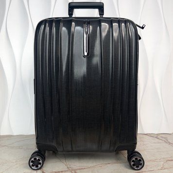 Валіза Nexis Onyx Black Spinner 55/20 ультра легка на 4-х коліщатках ручна поклажа ROXKIN 4087 фото