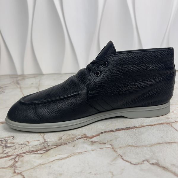 Estate Desert Boots Black Grain Leather
