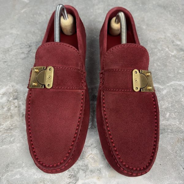 Racetrack Driving Moccasin Red Suede