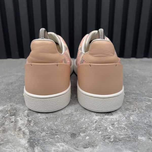 Frontrow Sneakers Damier Azur Tahitienne Bora Bora Canvas Rose Ballerine