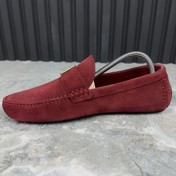 Racetrack Driving Moccasin Red Suede