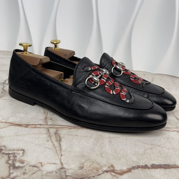 Brixton Horsebit Kingsnake Loafers Black Leather