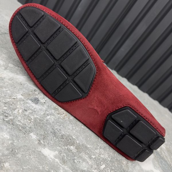 Racetrack Driving Moccasin Red Suede