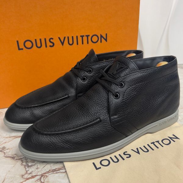 Estate Desert Boots Black Grain Leather