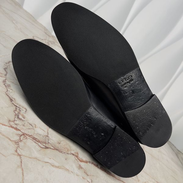 Brixton Horsebit Kingsnake Loafers Black Leather